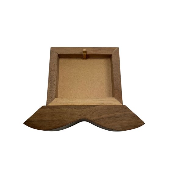 Handcrafted Wooden Heart Shaped Puzzle Ring Box Flower Jewelry & Keepsakes - Picture 6 of 10